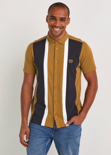Tan Bowling Jersey Shirt