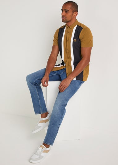 Tan Bowling Jersey Shirt