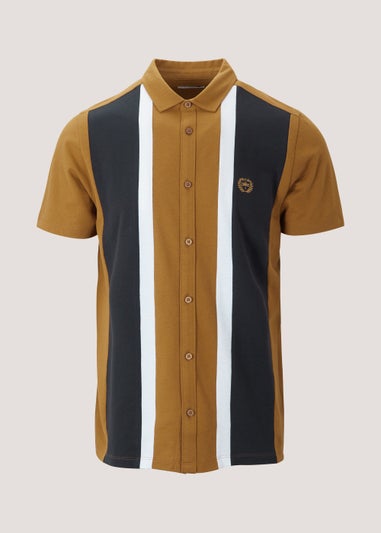 Tan Bowling Jersey Shirt