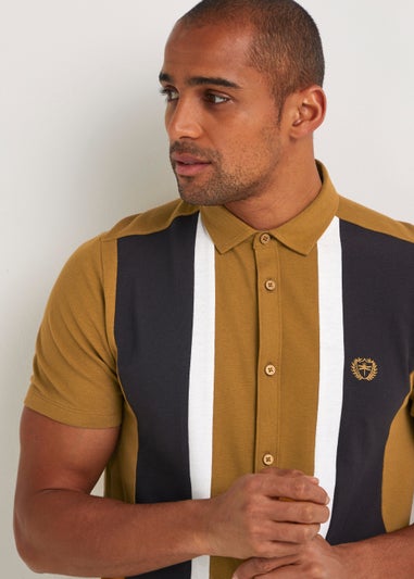 Tan Bowling Jersey Shirt