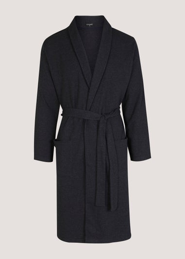 Navy Waffle Dressing Gown