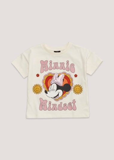 Kids Beige Minnie Mouse T-Shirt (9mths-6yrs)