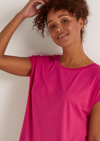 Souluxe Pink Slouch Sports T-Shirt