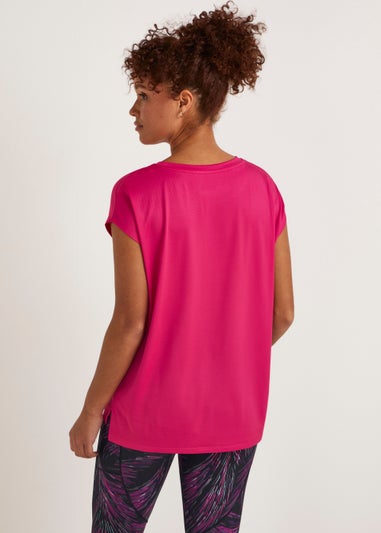 Souluxe Pink Slouch Sports T-Shirt