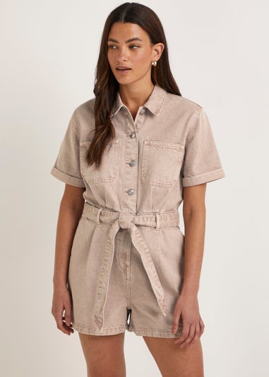 Stone Denim Playsuit