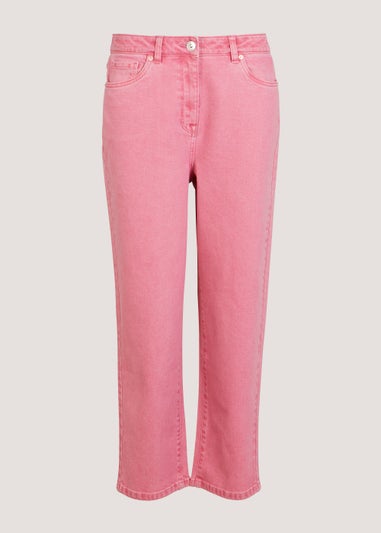 Ava Pink Mom Jeans