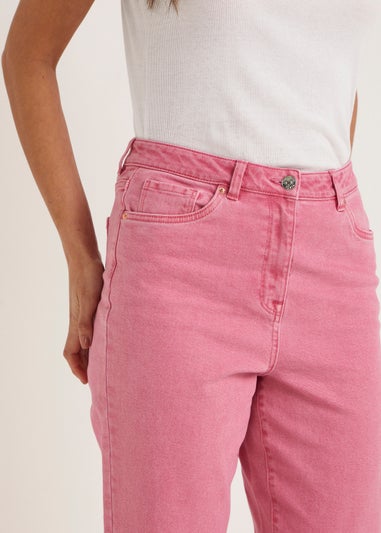 Ava Pink Mom Jeans