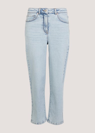 Ava Bleach Wash Mom Jeans