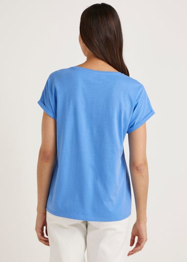 Blue Sunshine Slogan T-Shirt