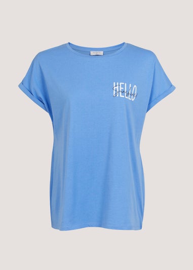Blue Sunshine Slogan T-Shirt