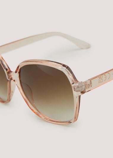 Nude Large Frame Sunglasses