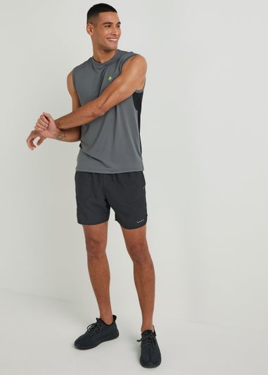 Souluxe Grey Mesh Sports Tank Top