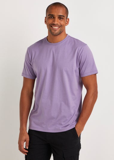 Purple Essential Crew Neck T-Shirt