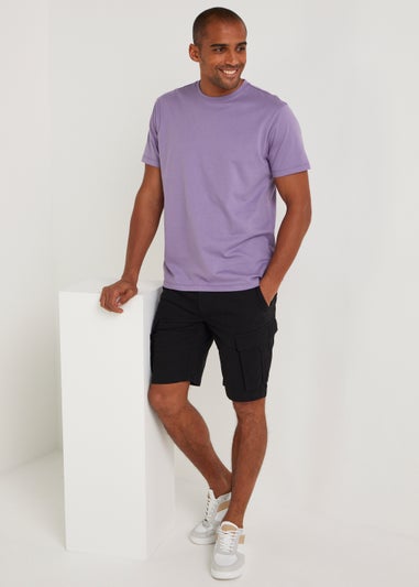 Purple Essential Crew Neck T-Shirt