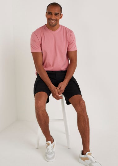 Pink Essential V-Neck T-Shirt