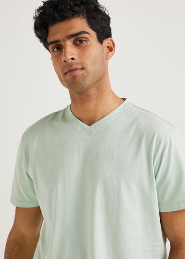 Mint Green Essential V-Neck T-Shirt