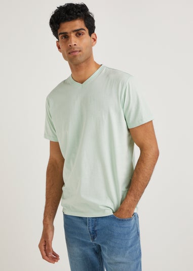 Mint Green Essential V-Neck T-Shirt