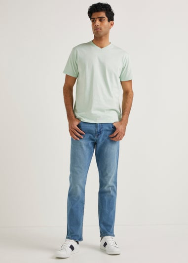 Mint Green Essential V-Neck T-Shirt