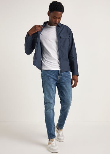 Navy Zip Up Jacket