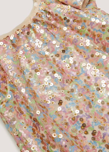 Girls Multicoloured Sequin Dress (4-13yrs)