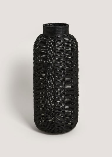 Black Paper Rope Vase (15cm x 62cm)