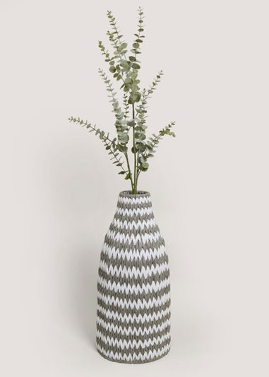Grey Woven Paper Vase (60cm)