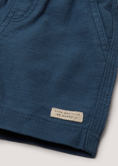 Boys Blue Textured Woven Shorts (9mths-6yrs)