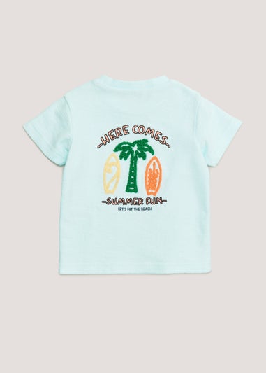 Boys Blue Towelling T-Shirt & Shorts Set (9mths-6yrs)