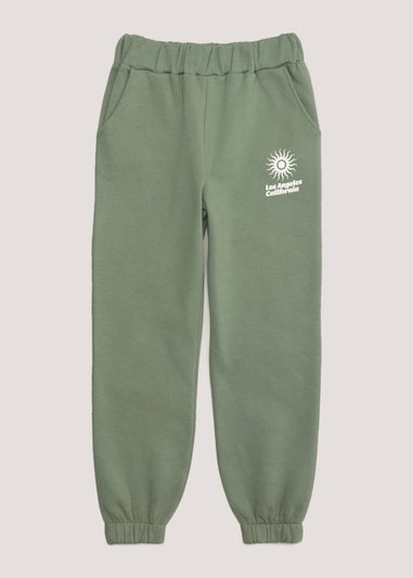 Girls Candy Couture Khaki Oversized Joggers (9-16)