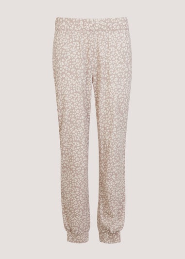 Mink Animal Print Pyjama Bottoms