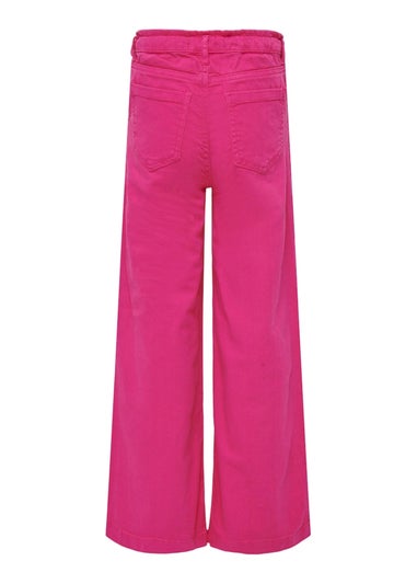 ONLY Kids Pink Wide Leg Trousers (6-14yrs)