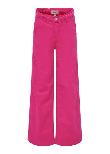 ONLY Kids Pink Wide Leg Trousers (6-14yrs)