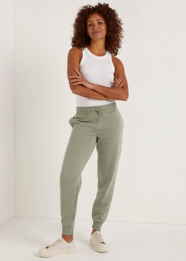 Khaki Tapered Joggers