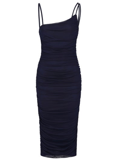 Girls on Film by Dani Dyer Navy Mesh Midi Dress