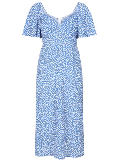 Girls on Film by Dani Dyer Blue Ditsy Print Midi Dress