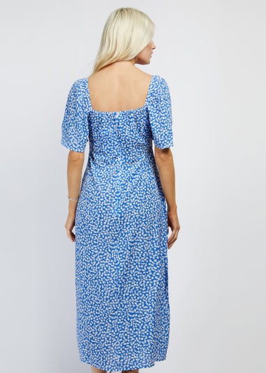 Girls on Film by Dani Dyer Blue Ditsy Print Midi Dress