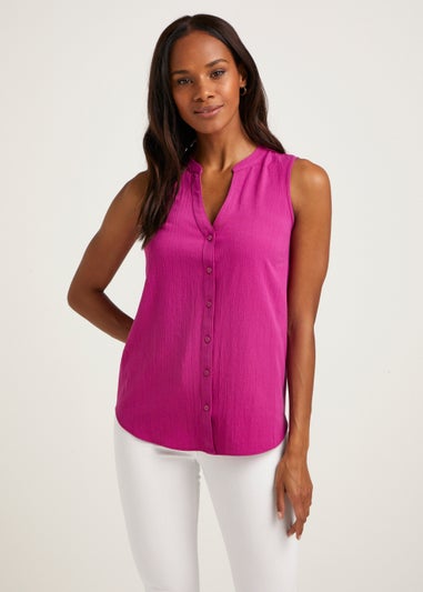 Pink Sleeveless Blouse