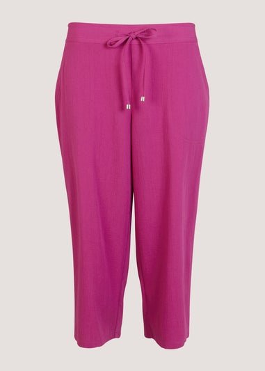 Fuchsia Cropped Trousers