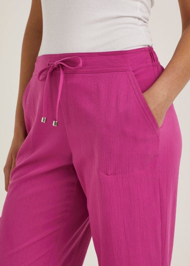 Fuchsia Cropped Trousers