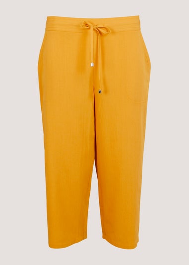 Orange Cropped Trousers