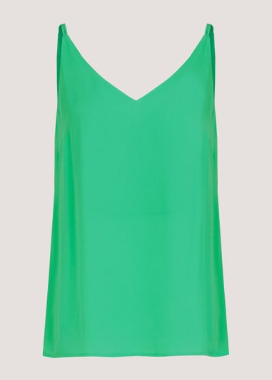 Green Double Strap Cami Top