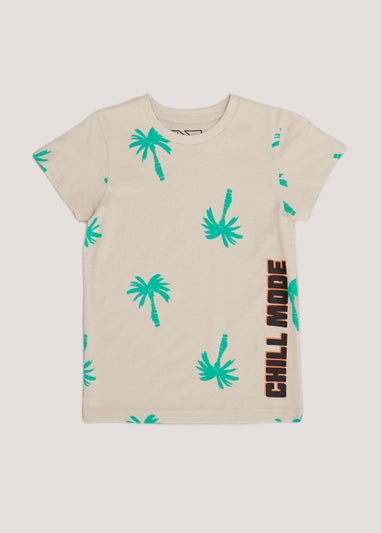 Boys Stone Palm Print T-Shirt (4-13yrs)