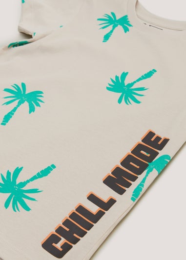 Boys Stone Palm Print T-Shirt (4-13yrs)