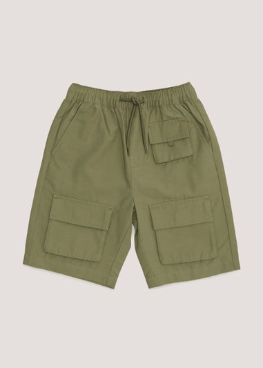 Boys Khaki Cargo Shorts (4-13yrs)