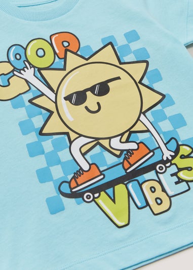 Boys Blue Good Vibes T-Shirt (9mths-6yrs)