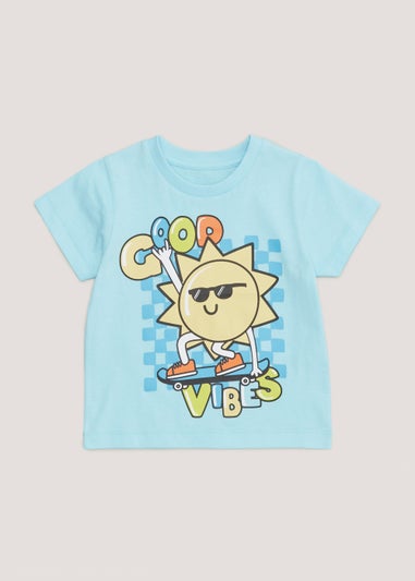 Boys Blue Good Vibes T-Shirt (9mths-6yrs)