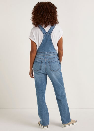 Mid Wash Dungarees