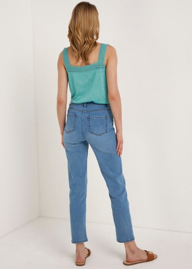 Grace Light Wash Straight Fit Jeans