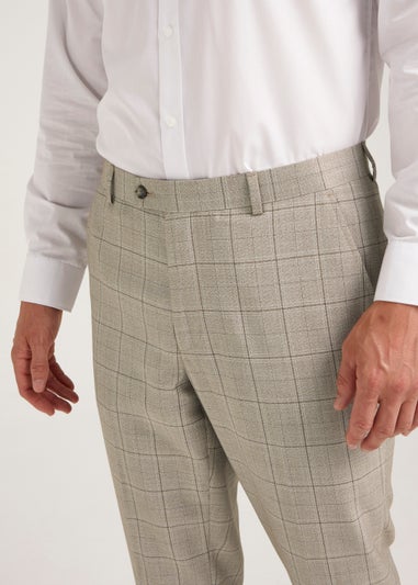 Taylor & Wright Hoffman Brown Tailored Fit Suit Trousers