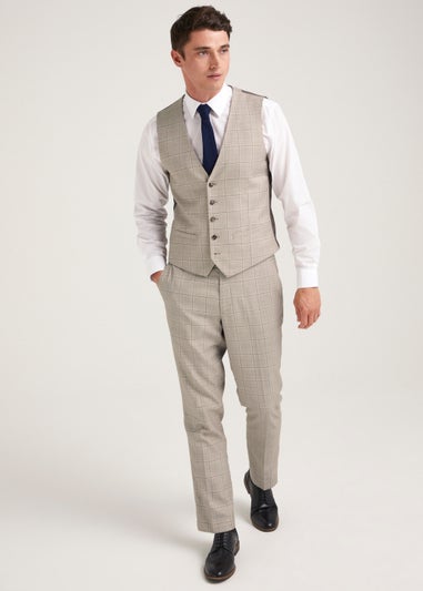 Taylor & Wright Hoffman Brown Tailored Fit Suit Trousers